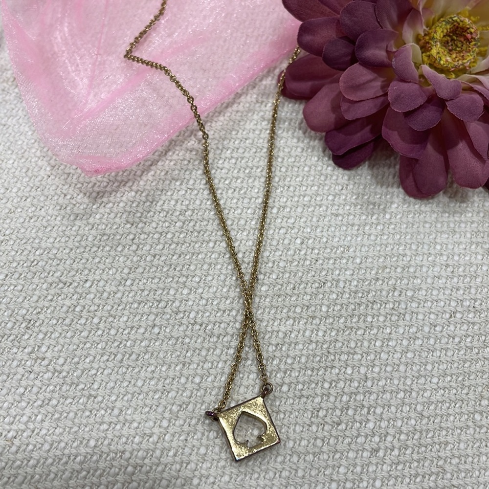 ♠️ Kate Spade Hole Punch Gold Necklace